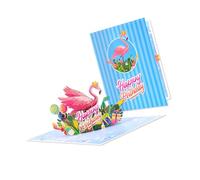 Greeting Card with Layered Cake Design & Message Space Birthday Card