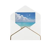 Greeting Cards 17.5 X 11.5 Cm Blank Note Cards Beach View Greeting Card Folding Blank Greeting Note Cards With Envelopes Thank Of You Card Blank Card For All Occasions