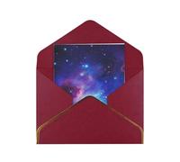 Greeting Cards 17.5 X 11.5 Cm Blank Note Cards Blue Purple Galaxy Greeting Card Folding Blank Greeting Note Cards With Envelopes Thank Of You Card Blank Card For All Occasions