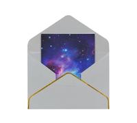 Greeting Cards 17.5 X 11.5 Cm Blank Note Cards Blue Purple Galaxy Greeting Card Folding Blank Greeting Note Cards With Envelopes Thank Of You Card Blank Card For All Occasions