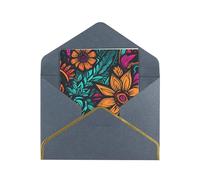 Greeting Cards 17.5 X 11.5 Cm Blank Note Cards Neon Colors Pattern Greeting Card Folding Blank Greeting Note Cards With Envelopes Thank Of You Card Blank Card For All Occasions