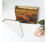 Greeting Cards 6" Ã- 4" Thank You Card Pumpkins on the ground Blank Card for Birthday Thinking of you cards for All Occasions