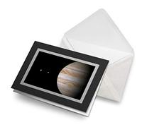 Greeting Cards Black (Insert) - Amazing Jupiter Planet Space NASA Blank Greetings Card Birthday Kids Party Boys Girls #8863