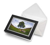 Greeting Cards Black (Insert) - Hadrian's Wall Northumberland Blank Greetings Card Birthday Kids Party Boys Girls #2196