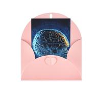 Greeting Cards Blank Note Cards 10 X 15 Cm Artificial Intelligence Brain Greeting Card Folding Blank Greeting Note Cards With Envelopes Thank Of You Card Blank Card For All Occasions