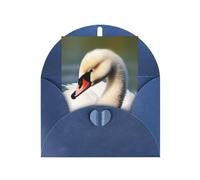 Greeting Cards Blank Note Cards 10 X 15 Cm Cute Little Swan Greeting Card Folding Blank Greeting Note Cards With Envelopes Thank Of You Card Blank Card For All Occasions