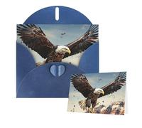 Greeting Cards Blank Note Cards with Envelopes 6"×4" An eagle flies over Greeting Card Folding Blank Greeting Note Cards Thank of You Card Blank Card for Holiday All Occasions