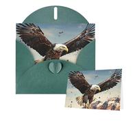Greeting Cards Blank Note Cards with Envelopes 6"×4" An eagle flies over Greeting Card Folding Blank Greeting Note Cards Thank of You Card Blank Card for Holiday All Occasions