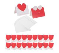 Greeting Cards Matching Envelopes Foldable Heart Shaped 24 Sets