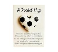 Greeting Cards - Soccer Shape Keychain Pendant Keepsake | Compact Greeting Card - 3D Printed Symbol of Unity and Strength for Travel Wallet Training Home Friends Family Holiday Birthday Keepsake