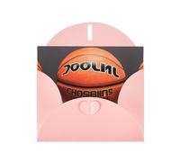 Greeting Cards with Envelopes, Basketball Background Print Blank Cards DIY Note for Christmas Birthday Thank You
