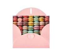 Greeting Cards with Envelopes, Colorful Macarons Print Thank You Cards Blank Notefor All Occasions Holiday