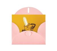 Greeting Cards with Envelopes, Cute Crying Chainsaw Print Thank You Cards Blank Notefor All Occasions Holiday