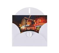 Greeting Cards with Envelopes moulin rouge Print Pearlescent Paper Holiday Cards Funny Birthday Card 4 x 6 inch Party Invitation Card Blank Cards