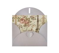 Greeting Cards with Envelopes, Paris Vintage Postcard Print Blank Cards DIY Note for Christmas Birthday Thank You