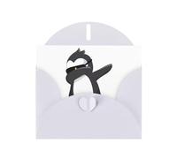 Greeting Cards with Envelopes, penguin dabbing Print Thank You Cards Blank Notefor All Occasions Holiday