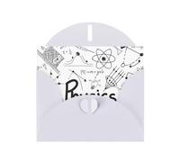 Greeting Cards with Envelopes, Physics Print Print Thank You Cards Blank Notefor All Occasions Holiday