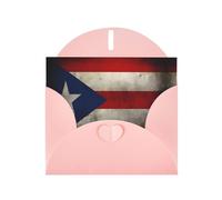 Greeting Cards with Envelopes, Puerto Rico Flag Print Thank You Cards Blank Notefor All Occasions Holiday