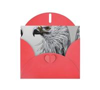 Greeting Cards with Envelopes, Sketching an eagle Print Blank Cards DIY Note for Christmas Birthday Thank You