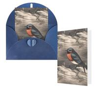 Greeting Cards with Envelopes Thank You Cards 4 x 6 in Blank Note Card | Barn Swallow In Graphite Blank Note Card Half-Fold Cardstock For Birthday, Wedding, Invitations