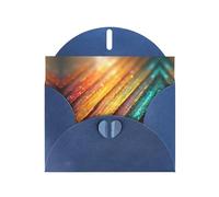 Greeting Cards with Envelopes, Vibrant Rainbow Stripe Print Thank You Cards Blank Notefor All Occasions Holiday