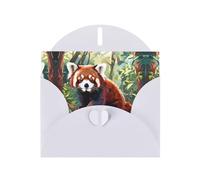 Greeting Cards with Envelopes, Whimsical Red Panda Print Thank You Cards Blank Notefor All Occasions Holiday