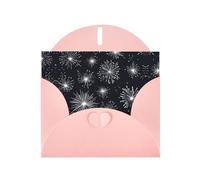Greeting Cards with Envelopes, white starburst pattern Print Thank You Cards Blank Notefor All Occasions Holiday