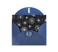Greeting Cards with Envelopes, white starburst pattern Print Thank You Cards Blank Notefor All Occasions Holiday