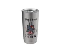 Greeting from Krampus Christmas Legend Figure Stainless Steel Insulated Tumbler