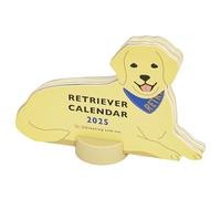 Greeting Life 2025 Calendar Animal Die Cut Retriever Tabletop C-1634-ET