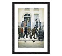 Greetingles Lowry-Style Framed Print. Beautiful Black Ash Frame. Various Designs (After The Fight)