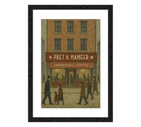 Greetingles Lowry-Style Framed Print. Beautiful Black Ash Frame. Various Designs (Lowry, Pret A Manger)
