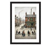Greetingles Lowry-Style Framed Print. Beautiful Black Ash Frame. Various Designs (Rovers Return)