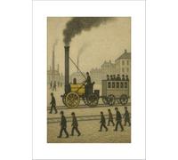 Greetingles Lowry Style Gi Art Print 30 x 21cm. Choice of Designs and Frames. (Stephenson's Rocket)