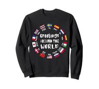 Greetings Around the World - Say Hello in all Languages Sweatshirt