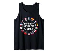 Greetings Around The World - Say Hello in All Languages Tank Top