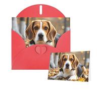 Greetings Card 6" Ã- 4" Cute Beagle Blank Cards for All Occasions Thank You Cards with Envelopes Assorted Birthday Card Thinking of you cards for Wedding