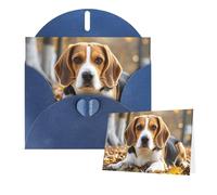 Greetings Card 6" Ã- 4" Cute Beagle Blank Cards for All Occasions Thank You Cards with Envelopes Assorted Birthday Card Thinking of you cards for Wedding