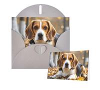 Greetings Card 6" Ã- 4" Cute Beagle Blank Cards for All Occasions Thank You Cards with Envelopes Assorted Birthday Card Thinking of you cards for Wedding