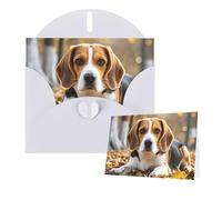 Greetings Card 6" Ã- 4" Cute Beagle Blank Cards for All Occasions Thank You Cards with Envelopes Assorted Birthday Card Thinking of you cards for Wedding