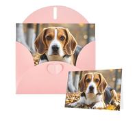 Greetings Card 6" Ã- 4" Cute Beagle Blank Cards for All Occasions Thank You Cards with Envelopes Assorted Birthday Card Thinking of you cards for Wedding
