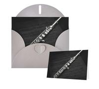 Greetings Card 6" Ã- 4" Flute Music Blank Cards for All Occasions Thank You Cards with Envelopes Assorted Birthday Card Thinking of you cards for Wedding