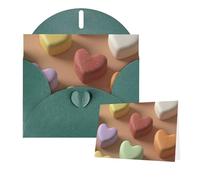 Greetings Card 6" Ã- 4" Heart Shaped Candy Blank Cards for All Occasions Thank You Cards with Envelopes Assorted Birthday Card Thinking of you cards for Wedding