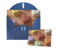 Greetings Card 6" Ã- 4" Heart Shaped Candy Blank Cards for All Occasions Thank You Cards with Envelopes Assorted Birthday Card Thinking of you cards for Wedding