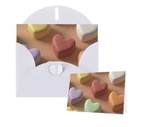 Greetings Card 6" Ã- 4" Heart Shaped Candy Blank Cards for All Occasions Thank You Cards with Envelopes Assorted Birthday Card Thinking of you cards for Wedding