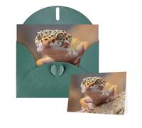 Greetings Card 6" Ã- 4" Leopard Little Gecko Blank Cards for All Occasions Thank You Cards with Envelopes Assorted Birthday Card Thinking of you cards for Wedding