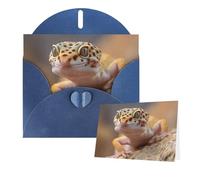 Greetings Card 6" Ã- 4" Leopard Little Gecko Blank Cards for All Occasions Thank You Cards with Envelopes Assorted Birthday Card Thinking of you cards for Wedding