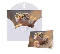 Greetings Card 6" Ã- 4" Leopard Little Gecko Blank Cards for All Occasions Thank You Cards with Envelopes Assorted Birthday Card Thinking of you cards for Wedding