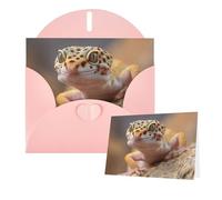 Greetings Card 6" Ã- 4" Leopard Little Gecko Blank Cards for All Occasions Thank You Cards with Envelopes Assorted Birthday Card Thinking of you cards for Wedding