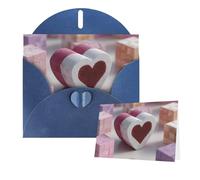 Greetings Card 6" Ã- 4" Love Heart Cubes Blank Cards for All Occasions Thank You Cards with Envelopes Assorted Birthday Card Thinking of you cards for Wedding